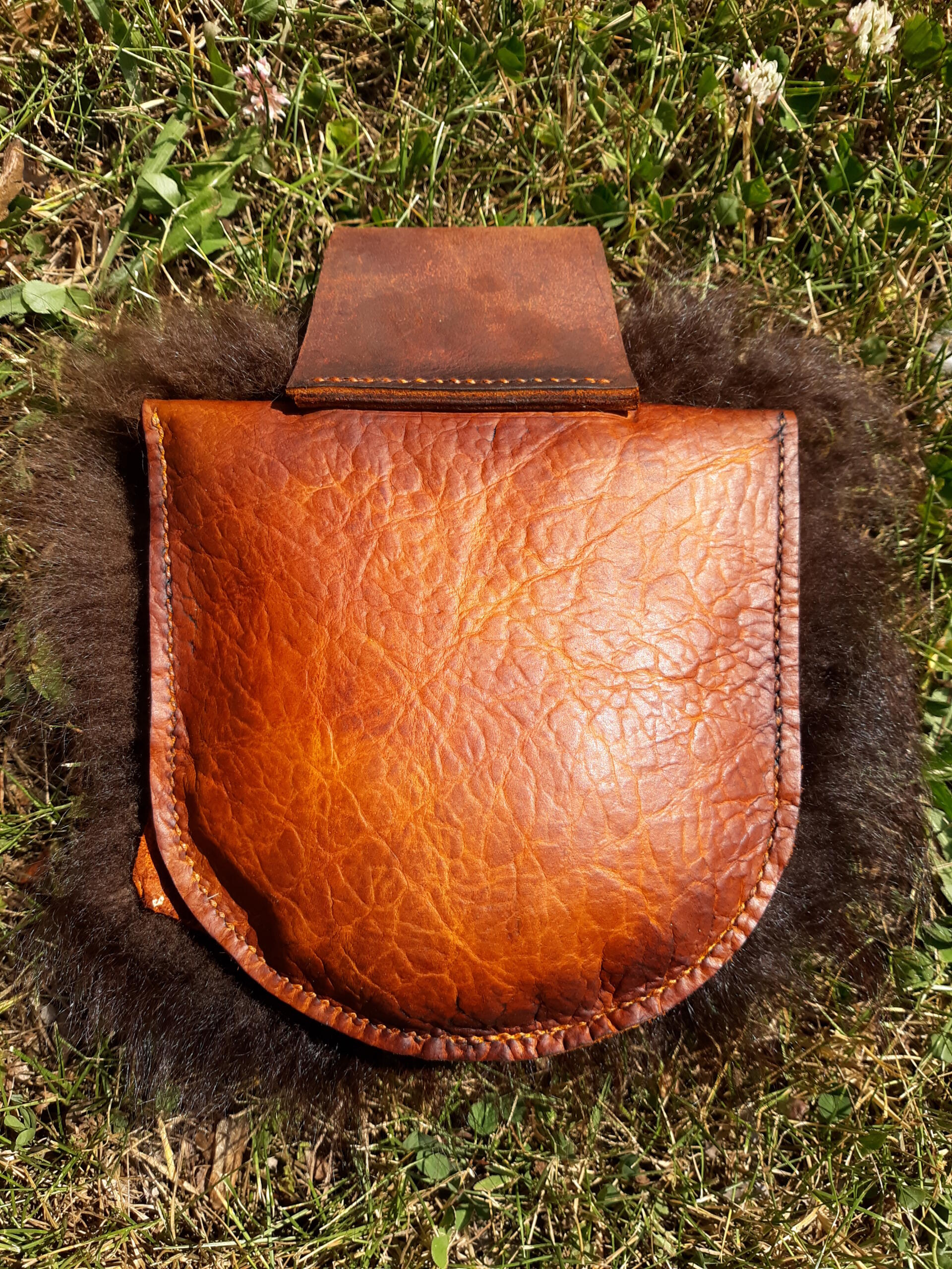 Buffalo Leather Belt Pouch