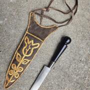 brown sheath with knife