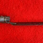 11 Hunting bayonet attached to muzzle